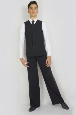 Sort lang vest til herrer - Ready4dance