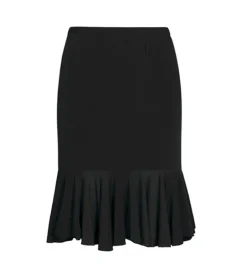 Sort nederdel med flæse stykke forneden