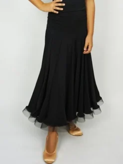 Sort standard nederdel til damer - Ready4dance