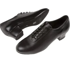 Sort træningssko fra Diamant i sort skind til damer