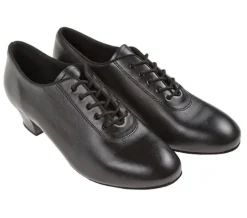 Sort træningssko fra Diamant i sort skind til damer