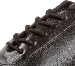 Sort træningssko fra Diamant i sort skind til damer