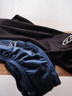 Sort velour basic gymnastikdragt piger The zone