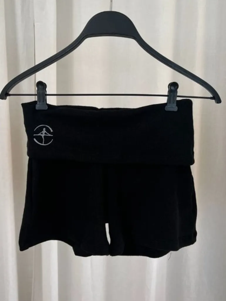 Sorte strik shorts til teen og damer Wear Moi