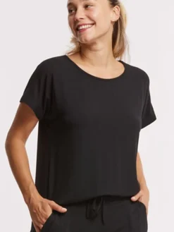 Temps danse sort bambus yogabluse