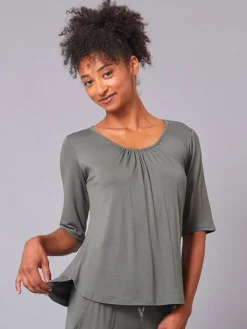 TempsDanse khaki grøn bambus t-shirt