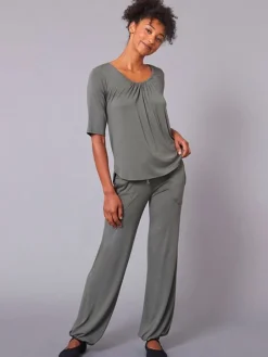 TempsDanse khaki grøn bambus t-shirt