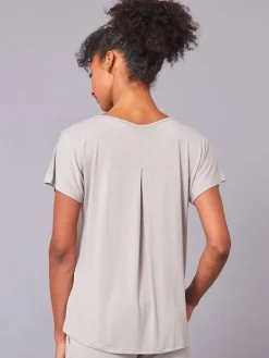 Tempsdanse latte farvet blød bambus t-shirt