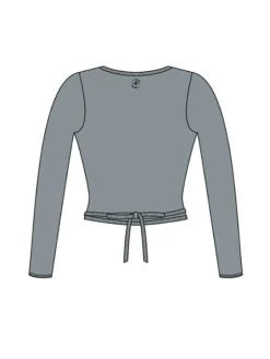 Wearmoi grå slå om overdel børn ballet/gymnastik