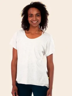 Yogamii off white blød t-shirt til træning